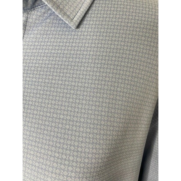 Dunning Polo Men’s Shirt Grey Pattern Short Sleeve Athletic Golf Size Large - Picture 6 of 8